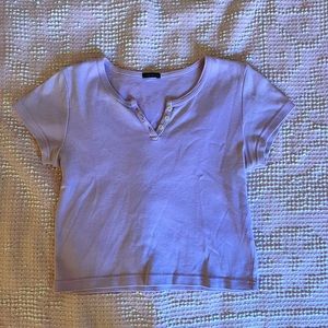 Brandy Melville light purple crop top